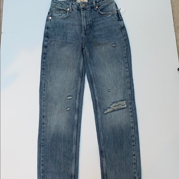 Free People Dakota Straight Leg Jean Indigo - Picture 7 of 14
